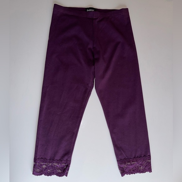 Insanity cropped lace trim leggings size XL - Picture 1 of 6